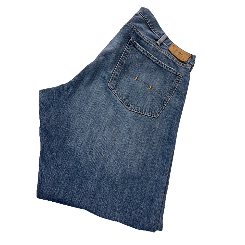 Polo Ralph Lauren Authentic Dungarees Denim Blueโ Jeans Distressed Men's 40/32